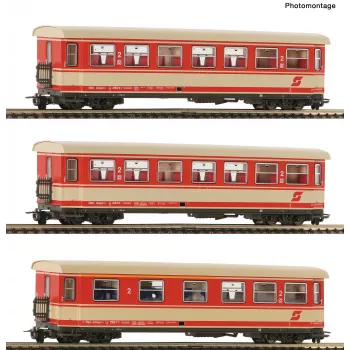 Roco 6240004 H0e 3 dalių rinkinys ÖBB keleiviniai vagonai