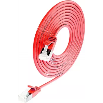 Wirewin Cat6a U/FTP plonas tinklo kabelis 0,25 m raudonas PKW-LIGHT-STP-K6A 0.25 RT