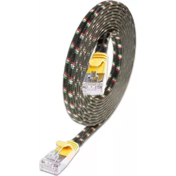 Wirewin Cat.6 SLIM-Tough tinklo kabelis F/FTP 0,5m geltonas PKW-TOUGH-STP-K6 0.5 GE