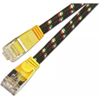Wirewin Cat.6 SLIM-Tough tinklo kabelis F/FTP 0,5m geltonas PKW-TOUGH-STP-K6 0.5 GE
