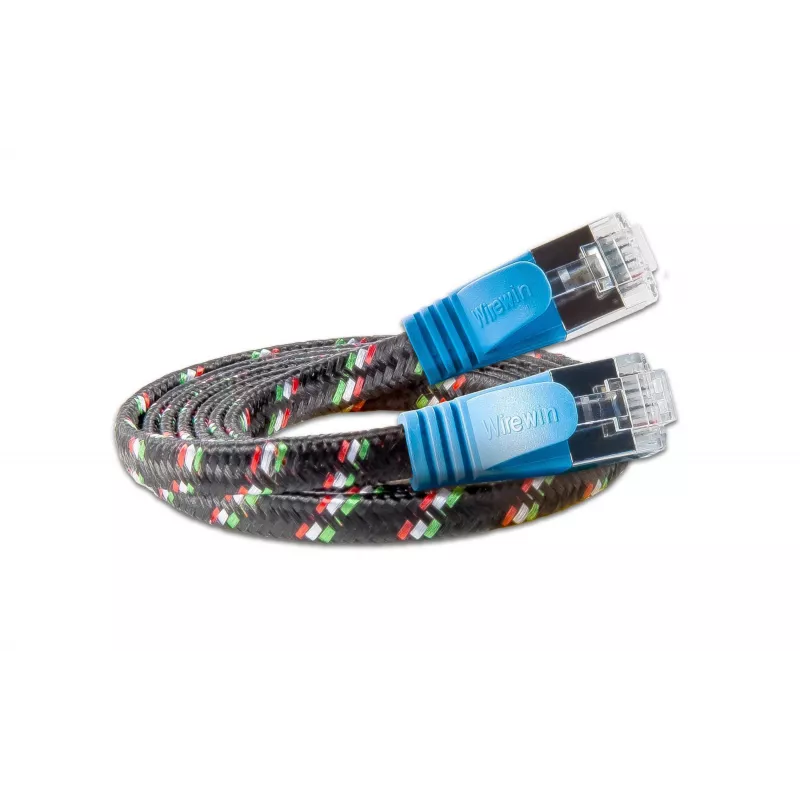 Wirewin SLIM ST6 1 BL - Cat.6 SLIM-Tough tinklo kabelis, F/FTP, 1,0 m, mėlynas PKW-TOUGH-STP-K6 1.0 BL