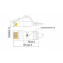 SLIM Wirewin SLIM Tough STP Cat6 U/FTP tinklo kabelis, 2 m, pilkas, RJ45, Snagless, 28 AWG PKW-TOUGH-STP-K6 2.0