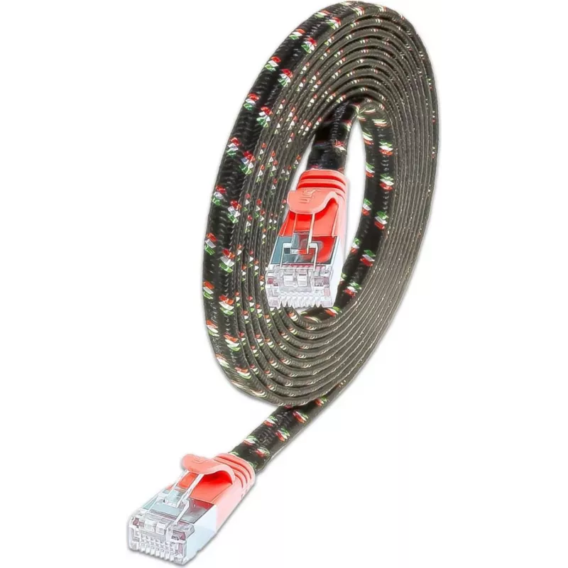 Wirewin SLIM ST6 3 RT - Cat.6 SLIM-Tough tinklo kabelis, F/FTP, 3,0 m, raudonas PKW-TOUGH-STP-K6 3.0 RT