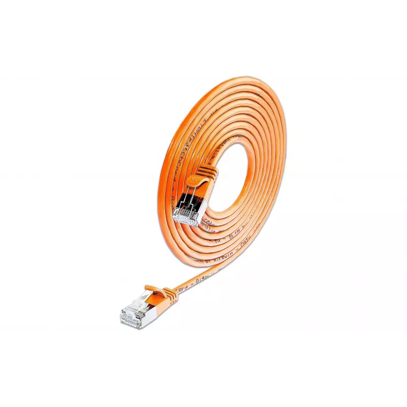Wirewin SLIM UL6 7,5 m Cat.6 Slim-Light U/UTP tinklo kabelis, oranžinis PKW-LIGHT-K6 7.5 OR