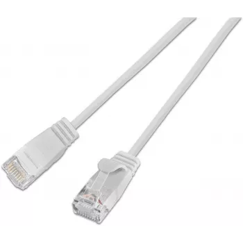 Wirewin SLIM KAT6A 10 Gigabit šviesinis pataisas apvalus, U/UTP, Ø 3.6 mm, baltas (SLIM-L-UU-K6A 0.1 WT)
