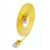 Wirewin SLIM KAT6A 10 Gigabit šviesusis tinklo kabelis, U/UTP, Ø 3,6 mm, geltonas, 0,1 m SLIM-L-UU-K6A 0.1 YE