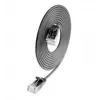Wirewin SLIM CAT6A 10 Gigabit plonas tinklo kabelis, U/UTP, 3,6 mm skersmens, juodas, 1,5 m SLIM-L-UU-K6A 1.5 BK