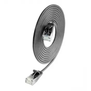 Wirewin SLIM CAT6A 10 Gigabit plonas tinklo kabelis, U/UTP, 3,6 mm skersmens, juodas, 1,5 m SLIM-L-UU-K6A 1.5 BK