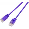Wirewin SLIM KAT6A 10 Gigabit šviesus tinklo kabelis, apvalus, U/UTP, Ø 3,6 mm, violetinis, 0,5 m SLIM-L-UU-K6A 2.0 VT