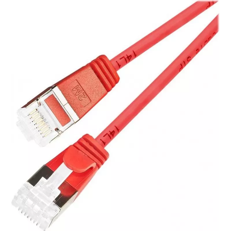 Wirewin Cat 6a U/FTP plonas Ethernet tinklo kabelis, 7m, raudonas PKW-LIGHT-STP-K6A 7.0 RT