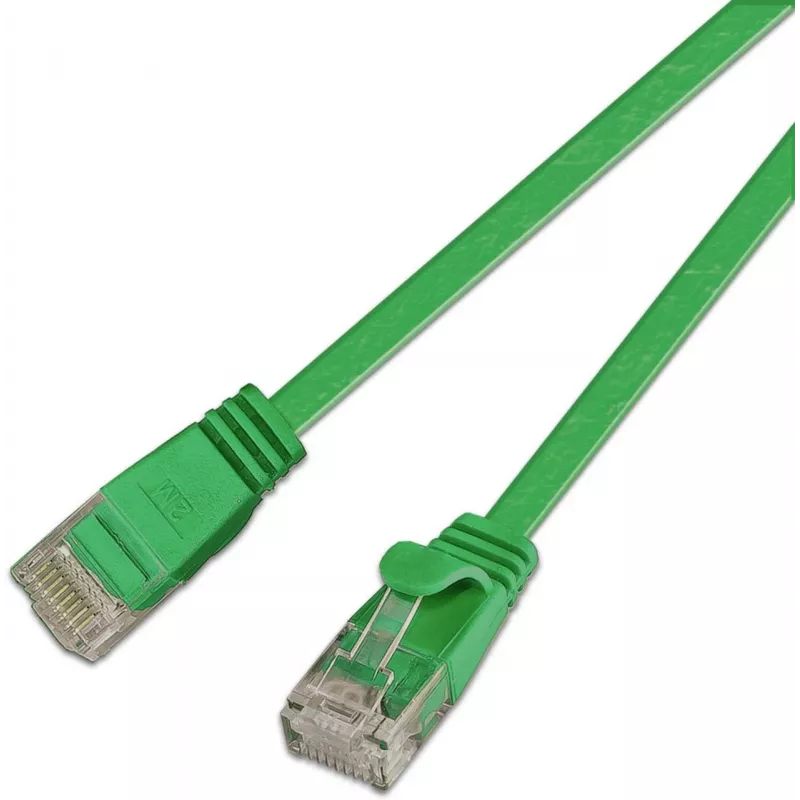 Wirewin Cat.6 U/UTP Slim tinklo pataisos kabelis, 0,15 m, žalias PKW-SLIM-KAT6 0.15 GN