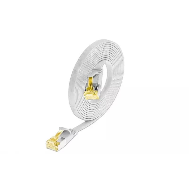 Wirewin Cat6a U/FTP Slim tinklo kabelis, 0,1 m, baltas, RJ45, 10G, 500MHz PKW-STP-SLIM-K6A 0.1 WS