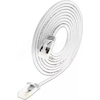 Wirewin Cat6a U/FTP Slim tinklo pataisas kabelis, 0,5 m, baltas, 10G, LSZH, PoE++ PKW-LIGHT-STP-K6A 0.5 WS