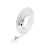 Wirewin Cat6a U/FTP Slim tinklo pataisas kabelis, 0,5 m, baltas, 10G, LSZH, PoE++ PKW-LIGHT-STP-K6A 0.5 WS