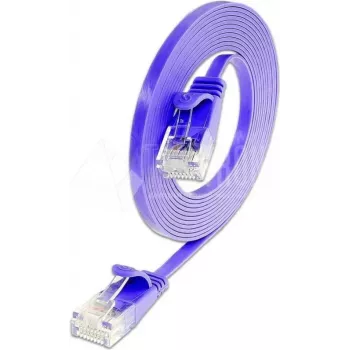 Wirewin Cat6 U/UTP plonas Ethernet tinklo kabelis, 0,25 m, violetinės spalvos PKW-SLIM-KAT6 0.25 VT
