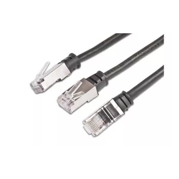 Wirewin PKW-OUT-K5E 30,0 tinklo kabelis, juodas, 30 m, Cat5e U/FTP (STP)