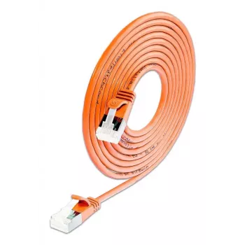 Wirewin SLIM-LS-K6A 0,15 m Cat6A plonas Ethernet tinklo kabelis, U/FTP, oranžinis, 50 vnt. paketas