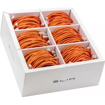 Wirewin SLIM-LS-K6A 1.0 OR 90 Cat.6A U/FTP plonas Ethernet tinklo kabelis, 1,0 m, oranžinis, 90 vnt. paketas