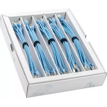 Wirewin SLIM-LS-K6A 0.25 BL 50 Cat.6A U/FTP plonas Ethernet tinklo kabelis, 0,25 m, mėlynas, 50 vnt. paketas
