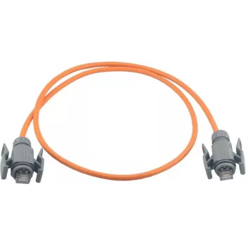 Wirewin Industrial CAT6A S/FTP PUR tinklo kabelis, 2m, oranžinis, IP67 RJ45 PKW-I2-SF-K6A-PUR 2.0 OR