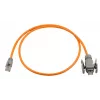 Wirewin Industrial CAT6A S/FTP PUR tinklo kabelis, RJ45 IP67, 10m, oranžinis PKW-I1-SF-K6A-PUR 10.0 OR