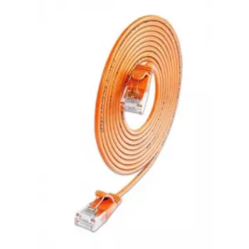 Wirewin SLIM Cat.6A 10 Gigabit U/UTP plonas tinklo kabelis, 0,1 m, oranžinis SLIM-L-UU-K6A 0.1 OR