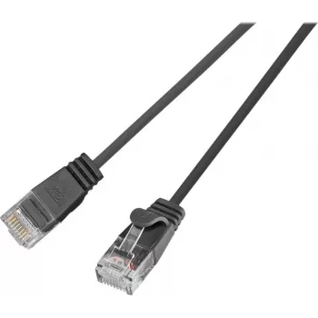 Wirewin SLIM UL6 2 SW - Cat.6 SLIM-Light tinklo kabelis, U/UTP, 2,0 m, juodas (PKW-LIGHT-K6 2.0 SW)