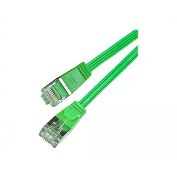 Wirewin SLIM S6 15 GN - Cat.6 SLIM tinklo kabelis, STP(PIMF), 15 m, žalias PKW-STP-SLIM-KAT6 15.0 GN
