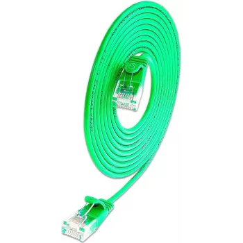 Wirewin Triotronik U/UTP Cat6 tinklo kabelis 5m, žalias, RJ45 PKW-LIGHT-K6 5.0 GN