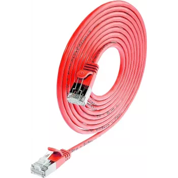 Wirewin SLIM SL6 1.5 RT – Cat.6 plonas tinklo kabelis, U/FTP, 1,5 m, raudonas, PKW-LIGHT-STP-K6 1.5 RT