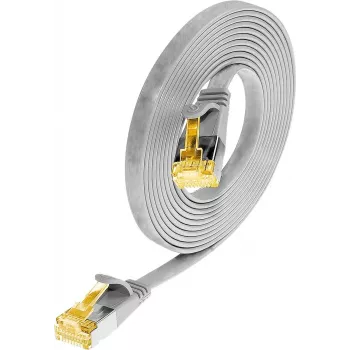 Wirewin SLIM Cat6a U/FTP tinklo pataisos kabelis RJ45 į RJ45, 1,5 m, pilkas PKW-STP-SLIM-K6A 1.5