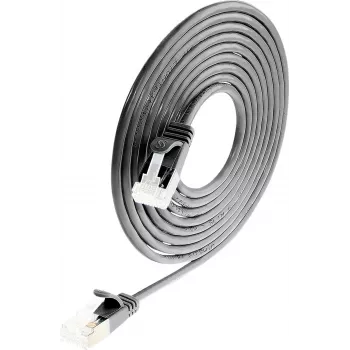 Wirewin Light tinklo kabelis apvalus U/FTP Cat 6a juodas 0,1 m plonas lankstus kabelis specialioms reikmėms PoE (PKW-LIGHT-STP-K6A 0.1 SW)