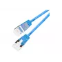 Wirewin Light tinklo kabelis apvalus U/FTP Cat 6a mėlynas 5.0m plonas lankstus PoE PKW-LIGHT-STP-K6A 5.0 BL
