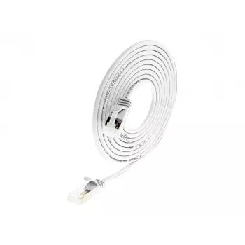 Wirewin Light Patch Cable apvalus U/FTP Cat 6a baltas 0,25m plonas, ekranuotas, PoE, lankstus ir plonas kabelis specialioms reikmėms (PKW-LIGHT-STP-K6A 0.25 WS)