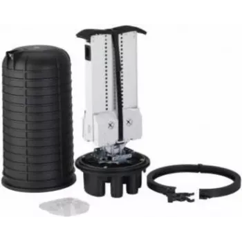 Optotec IP68 lauko kupolinė optinė mova FOCUS-ODC2-AB, 432 skaidulų, 1 ovali + 6 apvalios FTTx prievadų, 525mm aukščio