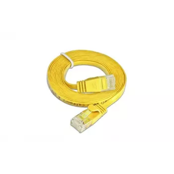 Wirewin SLIM U6 10 GE – Cat.6 plonas tinklo kabelis, U/UTP, 10 m, geltonas, PKW-SLIM-KAT6 10.0 GE