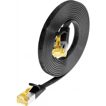 Wirewin Cat6a U/FTP plonas Ethernet tinklo kabelis, 0,1 m, juodas PKW-STP-SLIM-K6A 0.1 SW