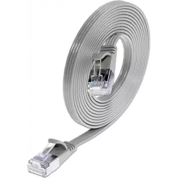Wirewin Triotronik 0,15 m Cat6 U/FTP plonas tinklo kabelis, RJ45 male to male, pilkas PKW-STP-SLIM-KAT6 0.15