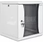 Wirewin WCAB 10 350X310X6U BL 6U laisvai stovintis 10 colių stelažo spintelė, juoda