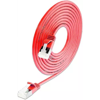 Wirewin SLIM KAT6A 10 Gigabit šviesusis tinklo kabelis, 0,15 m, U/FTP, Ø 3,8 mm, raudonas, 50 vnt. paketas SLIM-LS-K6A 0.15 RD 50