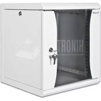 Wirewin 10 colių sieninis spintelė, vienos sekcijos, pilka RAL 7035, 6U (WCAB 10 320X300X6U)