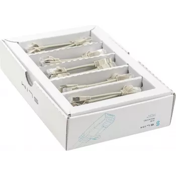Wirewin SLIM KAT6A 10 Gigabit šviesus pataisymo kabelis, 0,1m, U/FTP, Ø3,8mm, pilkas, 50 vnt. paketas (SLIM-LS-K6A 0.1 50)