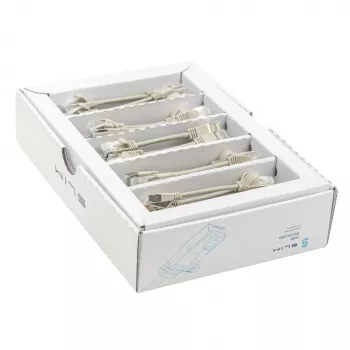 Wirewin SLIM KAT6A 10 Gigabit šviesus pataisymo kabelis, 0,1m, U/FTP, Ø3,8mm, pilkas, 50 vnt. paketas (SLIM-LS-K6A 0.1 50)