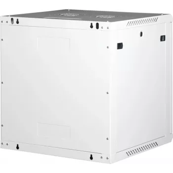 Wirewin 19 colių sieninis serverinės spintos korpusas, vientisas, Pro 3-osios kartos, surenkamas, 600x600mm, šviesiai pilkas (WCAB PS3 600X600X12U FP)