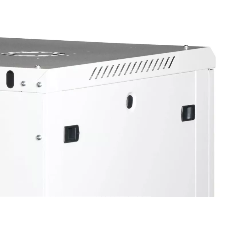 Wirewin 19 colių sieninis serverinės spintos korpusas, vientisas, Pro 3-osios kartos, surenkamas, 600x600mm, šviesiai pilkas (WCAB PS3 600X600X12U FP)