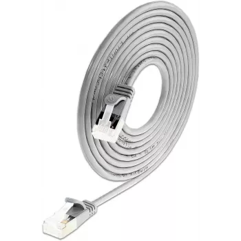 Wirewin SLIM-LS-K6A 0.15 50 Cat6A plonas Ethernet tinklo kabelis, 0,15 m, U/FTP, pilkas, 50 vnt. paketas