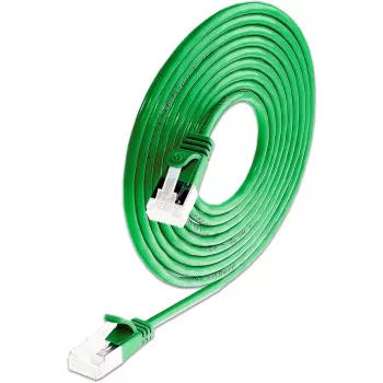 Wirewin SLIM-LS-K6A 0,15 m žalias Cat6a U/FTP plonas Ethernet tinklo kabelis, 50 vnt. pakuotė