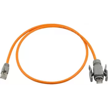 Wirewin Industrial Cat.6A S/FTP PUR tinklo kabelis, 5m, oranžinis, IP67 RJ45 PKW-I1-SF-K6A-PUR 5.0 OR