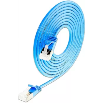 Wirewin SLIM-LS-K6A 0,15 m Cat6A plonas Ethernet tinklo kabelis, U/FTP, mėlynas, 50 vnt. paketas