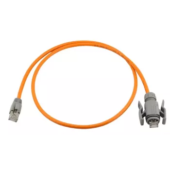 Wirewin Industrial CAT6A S/FTP komutacinis kabelis, PUR Anti-UV, IP67 RJ45, 30m, oranžinis PKW-I1-SF-K6A-PUR 30.0 OR